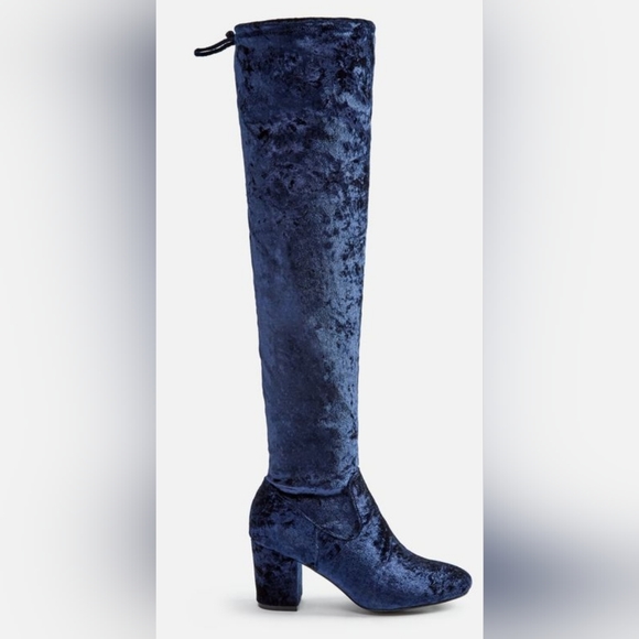 Adina Navy Velvet WC - Picture 2 of 9